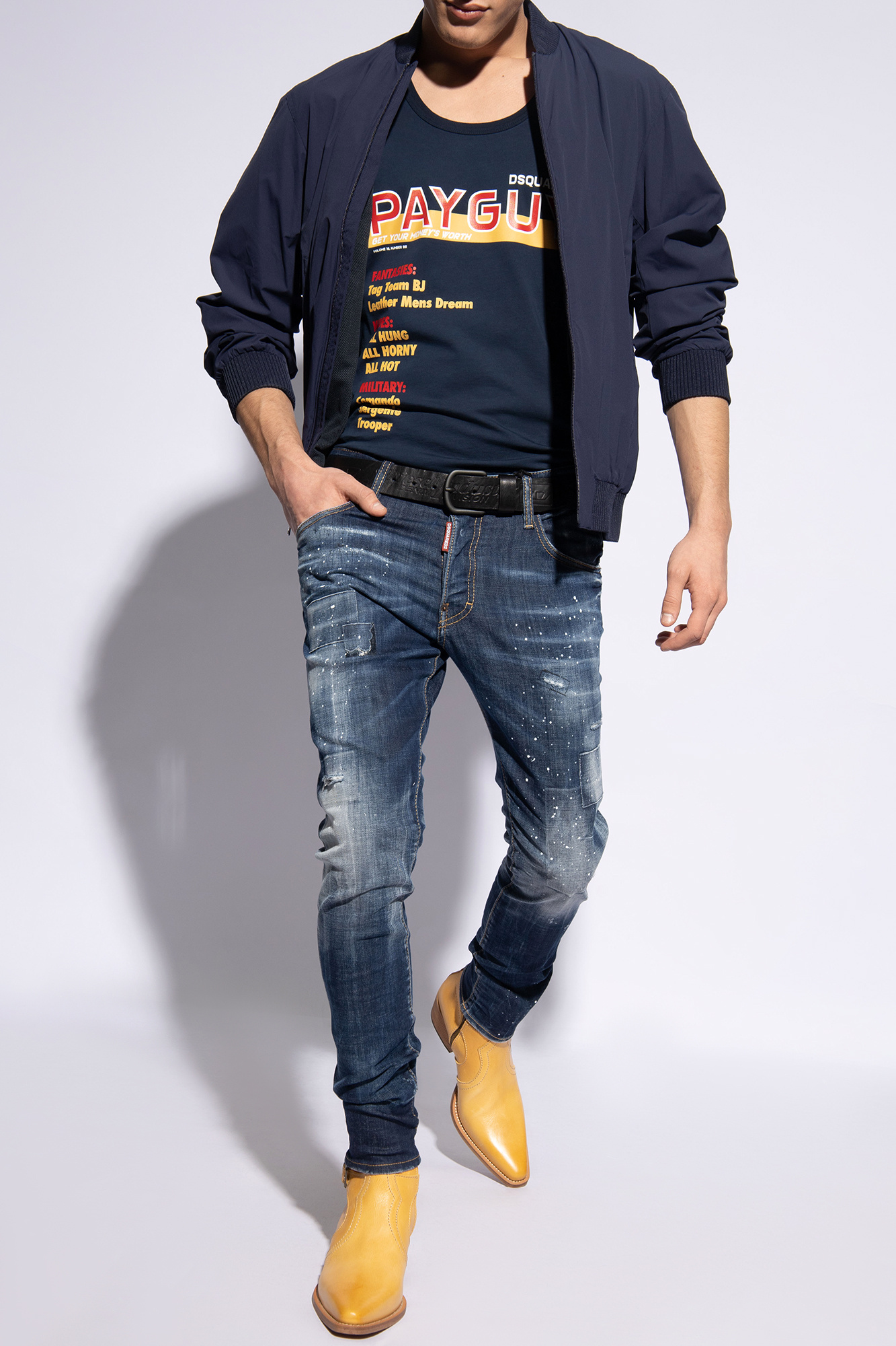 Men's manches Clothing | Dsquared2 Printed top | embellished
